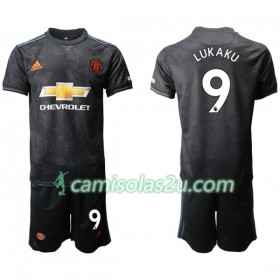 Camisolas de Futebol Manchester United LUKAKU 9 Criança Equipamento 3ª 2019/20 Manga Curta